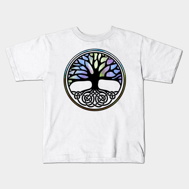 Tree of life -Yggdrasil Kids T-Shirt by Nartissima